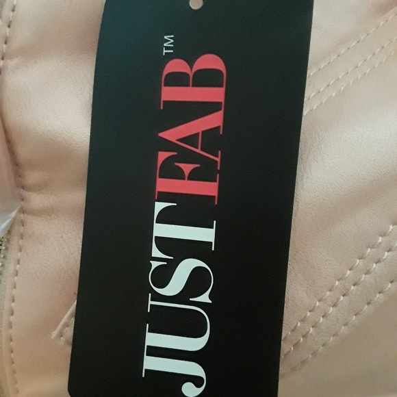 JustFab Cream Pink Handbag - Picture 2 of 5